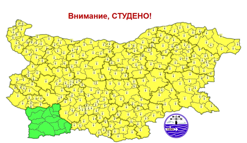 През нощта вятърът ще отслабне, но ще остане облачно, а