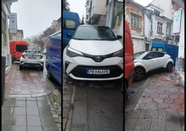 Пример за пълно пренебрежение към пешеходците и погазване на ЗДвП