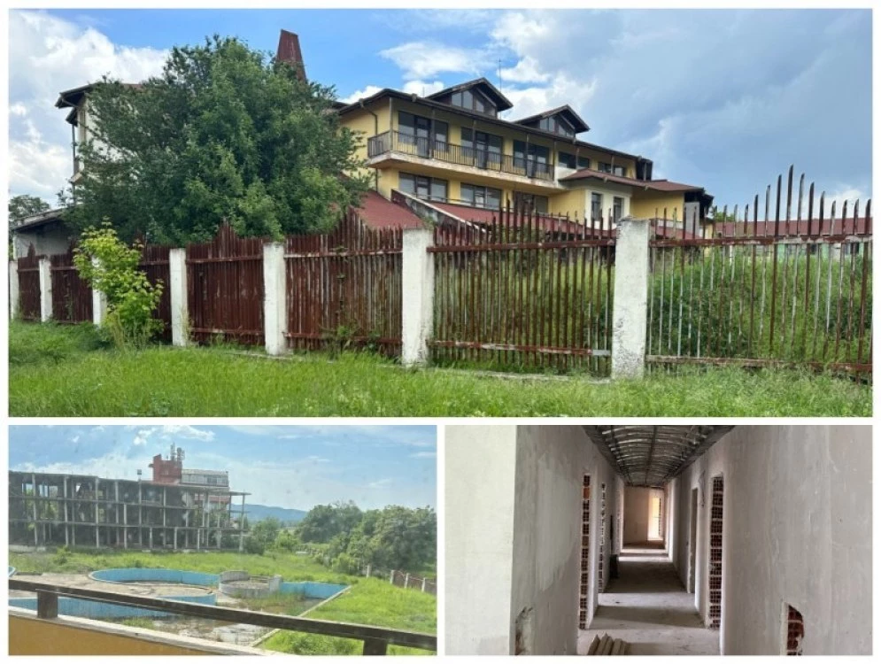 Бетонният скелет на хотел в Баня пак отива на търг, привличат инвеститори с по-ниска цена