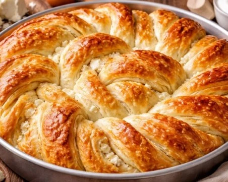 Рецепта за тутманик на конци със сирене