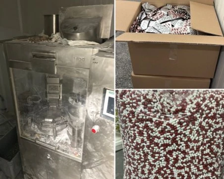 Разбиха тайна фабрика за нелегални лекарства прикрита като мандра в Пловдивско, има задържани