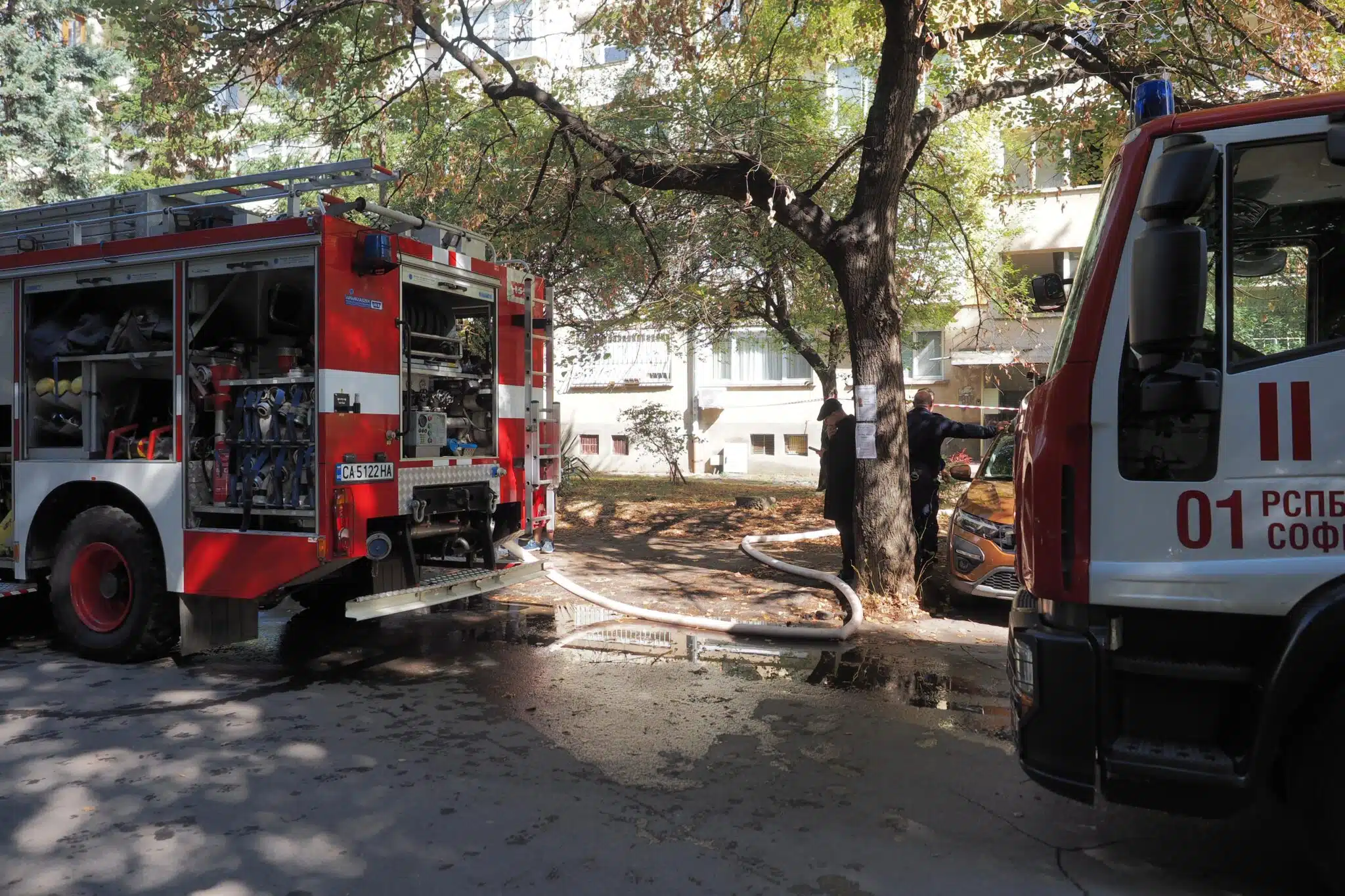 Пожар избухна в сградата на Окръжната следствена служба във Враца