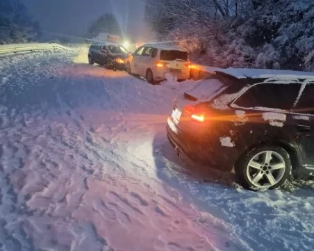 Закъсали коли в Монтанско заради обилен снеговалеж, 31 машини почистват