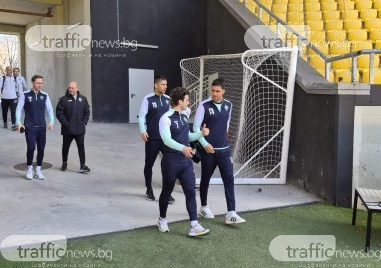 Лудогорец тренира на Колежа преди мача с Ференцварош, Салидо с първо занимание