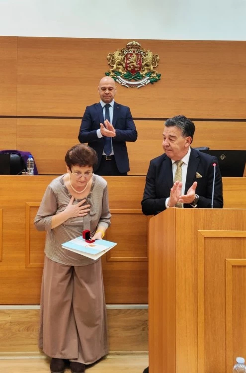 Почетна значка на Пловдив за Иван Странджев