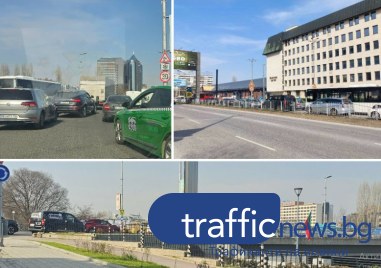 Цял ден транспортен колапс край Панаира, нито един регулировчик на място