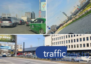 Цял ден транспортен колапс край Панаира, нито един регулировчик на място