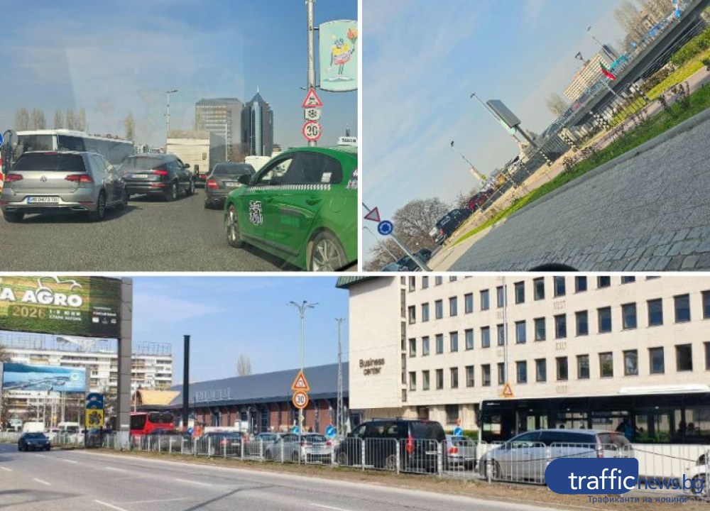 Часове наред движението в района на Панаира е превърнато в