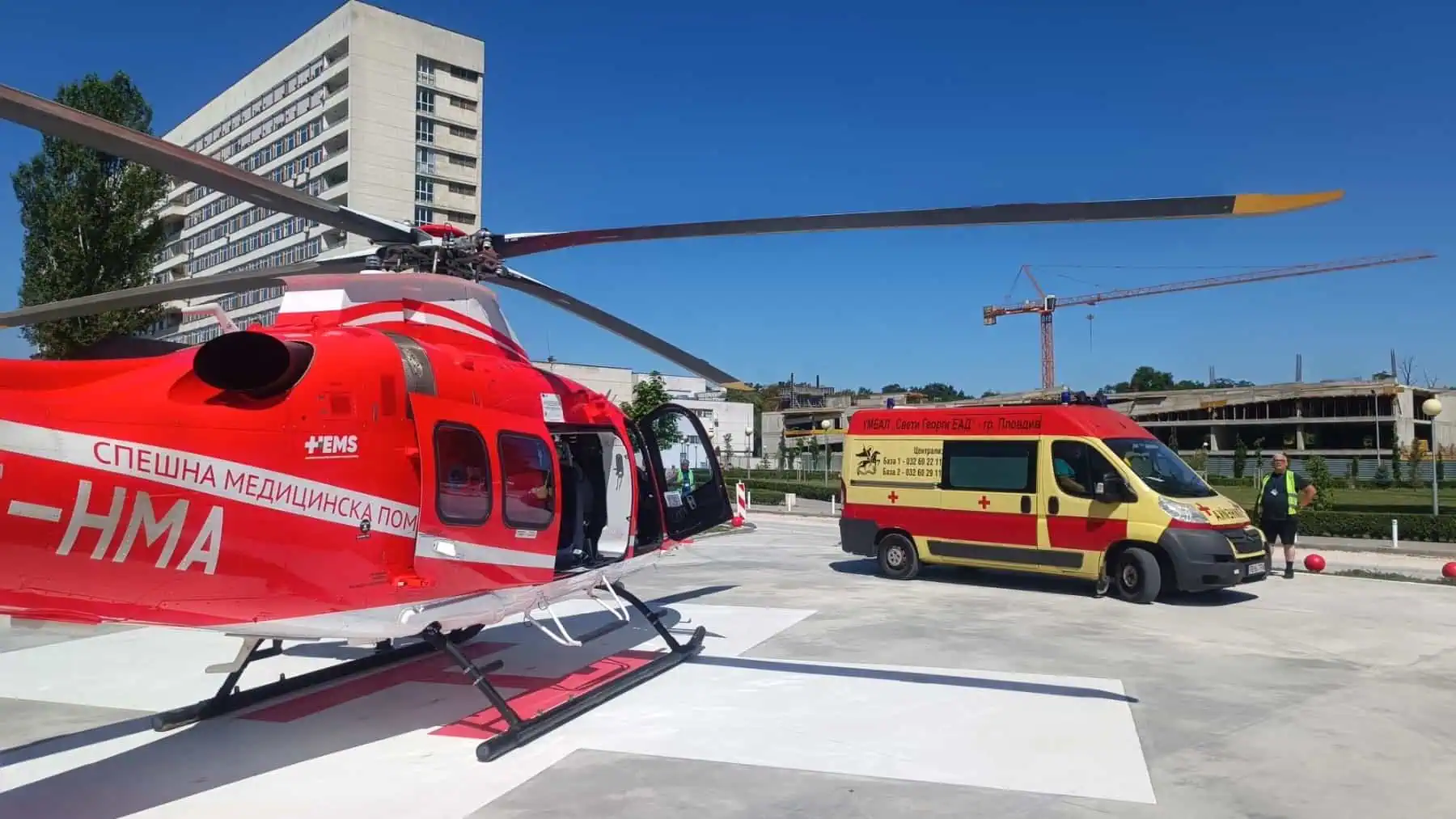 Само за няколко часа: Втори тежък пациент е транспортиран с хеликоптер до Пловдив