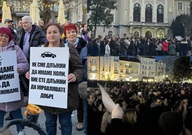 С многолюден протест пловдивчени поискаха ефективен градски транспорт