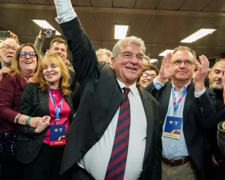 Преизбраха Лапорта за президент на Барселона