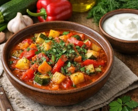 Рецепта за зеленчукова яхния с тиквички