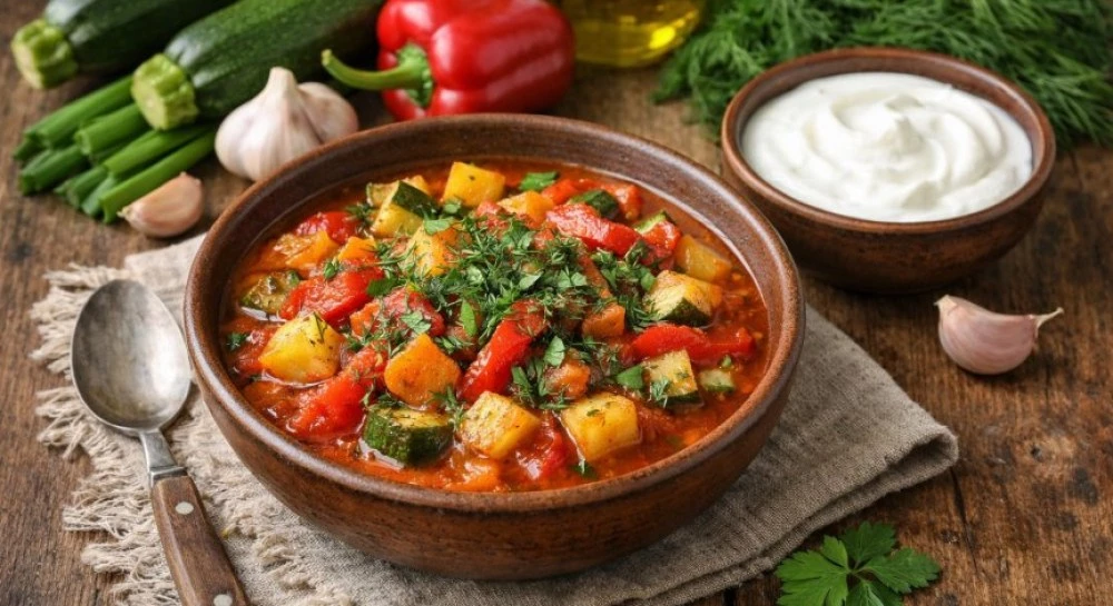 Рецепта за зеленчукова яхния с тиквички