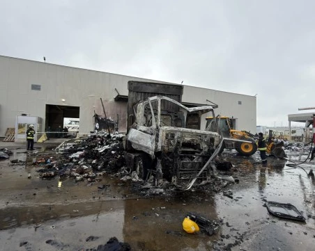 Тир изгоря на „Капитан Андреево