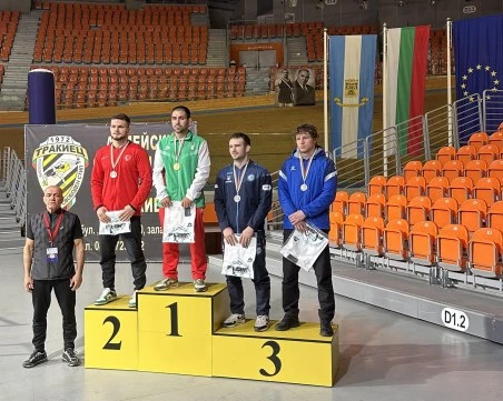 Пловдивчанинът Михаил Георгиев от Тракиец спечели титла при 74 кг. на турнира 