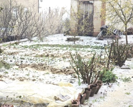 Силна буря с градушка връхлетя Крумовград