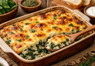 Рецепта за лапад с ориз и заливка на фурна