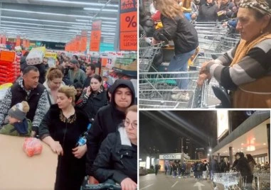 Истерия в пловдивски магазин: Опашки, крясъци и почти бой за телевизор ВИДЕО