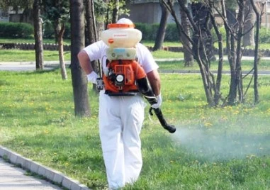 Продължават да обработват тревните площи срещу акари в Пловдив