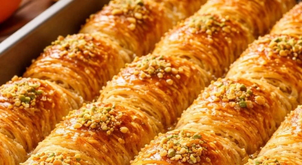 Рецепта за кадаиф с орехи и портокал