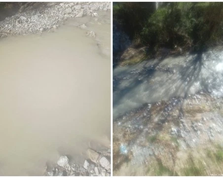 Река в Смолянско побеля