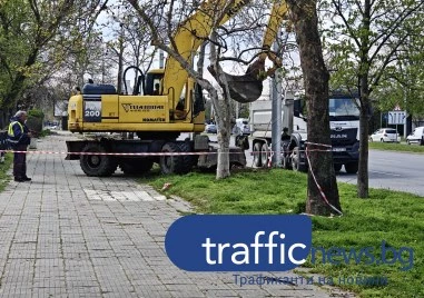 Изграждат над 40 паркоместа по основен пловдивски булевард