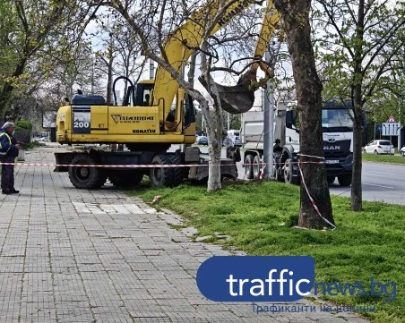 Изграждат над 40 паркоместа по основен пловдивски булевард