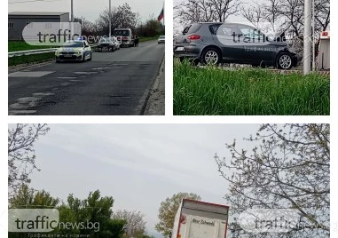 Катастрофа и зверска тапа на един от входовете на Пловдив СНИМКИ