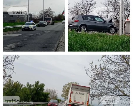 Катастрофа и зверска тапа на един от входовете на Пловдив СНИМКИ