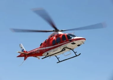 Медицински хеликоптер транспортира мъж с мозъчен кръвоизлив от Смолян до София