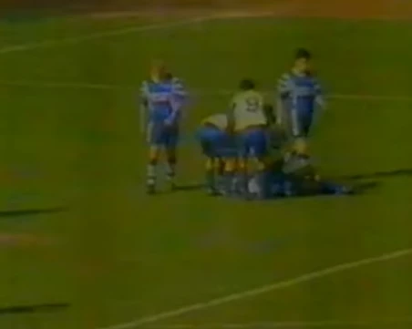 Ретро видео юмруци и наказания след мач Левски - Марица