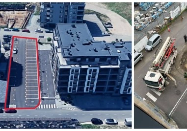 Строят жилищна сграда върху паркинг край Марица, тежка техника блокира улици