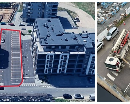 Строят жилищна сграда върху паркинг край Марица, тежка техника блокира улици