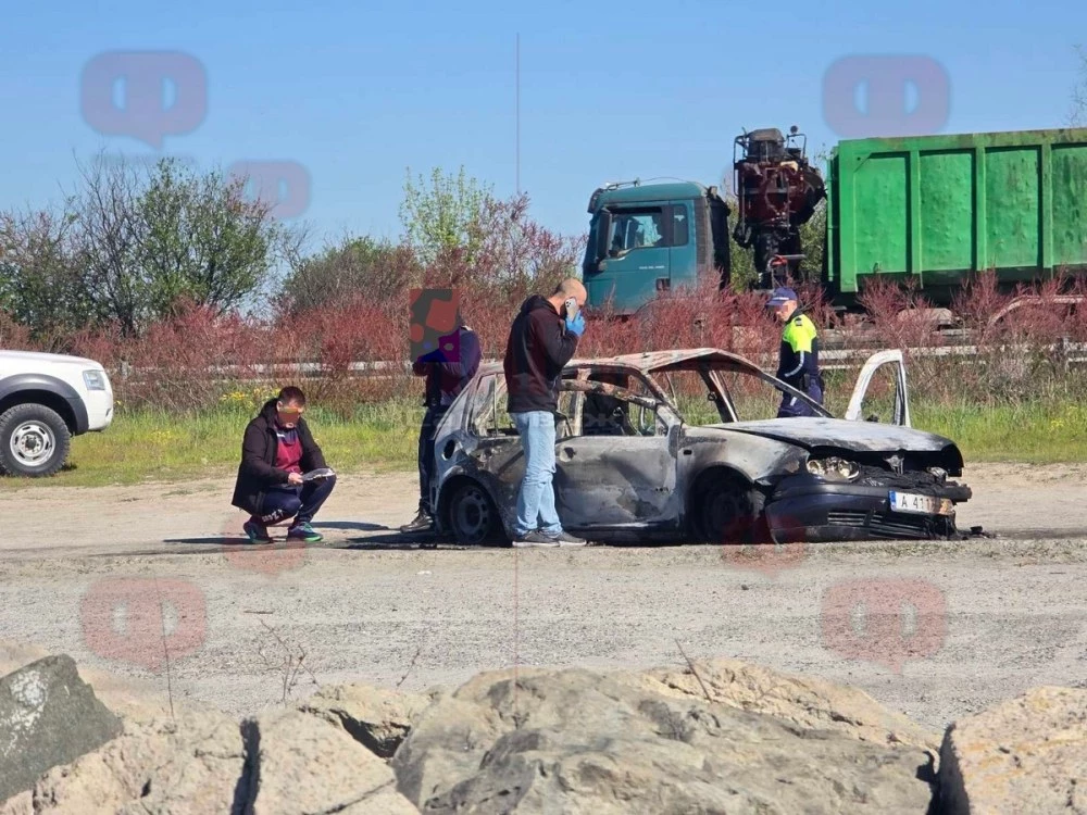 Млада жена изгоря в колата си край Поморие