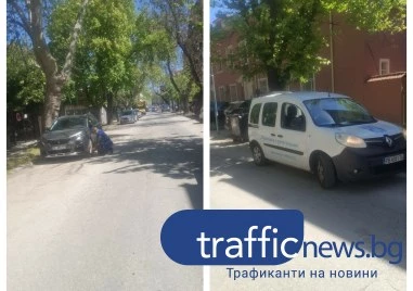 Автомобил на „Паркиране и репатриране в Пловдив гази правилата, докато санкционира нарушители