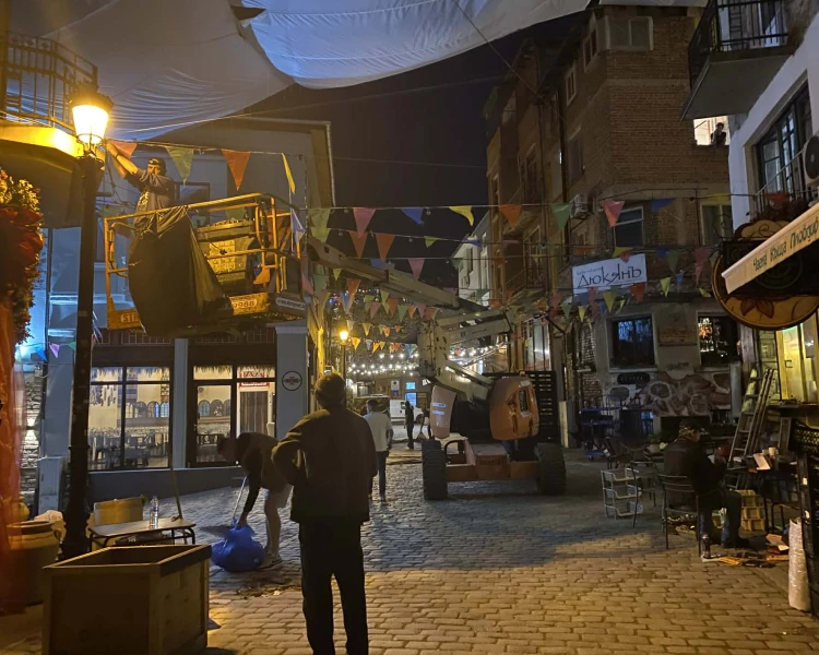 Капана се превръща във филмов декор