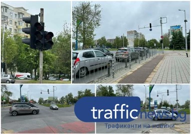 Транспортен хаос на кръстовище в Пловдив: светофари не работят, полицията бездейства ВИДЕО