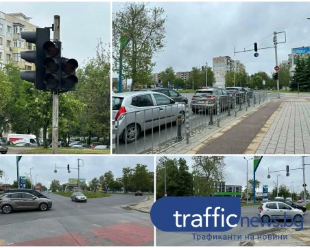 Транспортен хаос на кръстовище в Пловдив: светофари не работят, полицията бездейства ВИДЕО