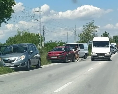 Катастрофа образува километрична колона на Източния обходен път на Пловдив