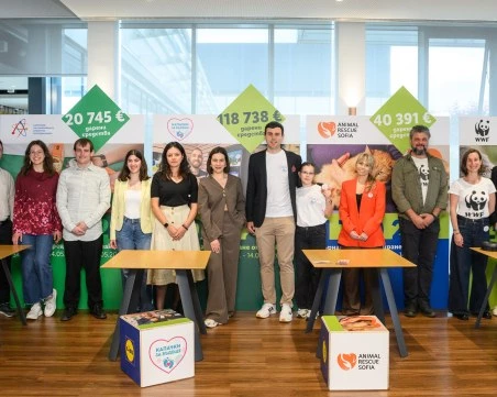 Близо 200 000 евро за 4 каузи дариха клиентите на Lidl чрез автоматите за обратно приемане на опаковки