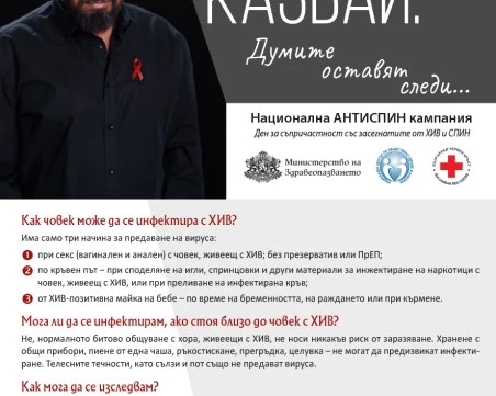 Азис застана начело на кампания срещу ХИВ и СПИН