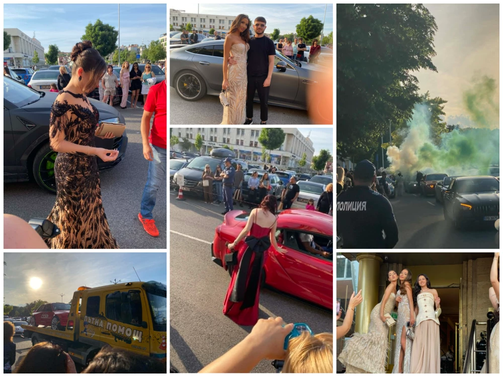 Абитуриентка от Френската дойде на бала си с кола, натоварена на Пътна помощ