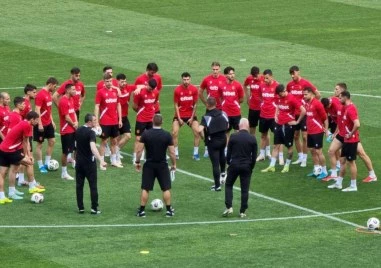 Националите тренираха на Колежа преди мача с Черна гора