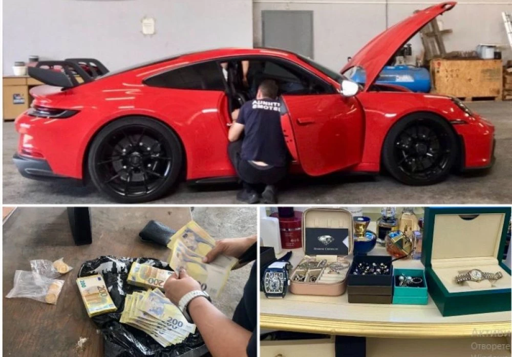 Скъпи часовници, бижута и Порше под запор за пране на над 1,5 млн. евро от пловдивски фреон
