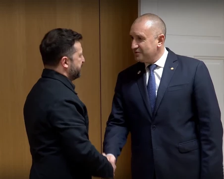 Румен Радев се срещна в Брюксел с Володимир Зеленски