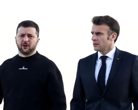 Зеленски разговаря с Макрон: Украйна настоява за още ПВО