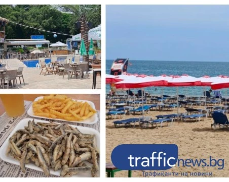 Таджики сервират цаца за €8 на украинци в морето от празни шезлонги на Златни пясъци СНИМКИ
