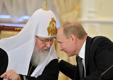 Руският патриарх Кирил и олигархът и бивш президент на Лукойл