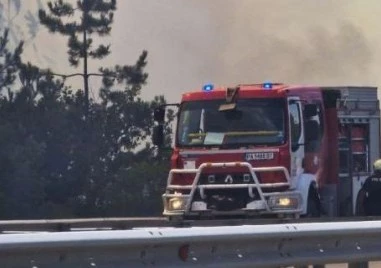 Голям пожар пламна в района на Стара Загора