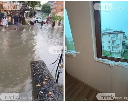 Созопол и Приморско са под вода, силна буря връхлетя Южното Черноморие